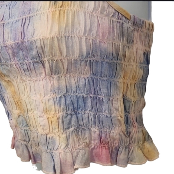 American Eagle Smocked Cropped Halter Top NWT - Picture 4 of 6